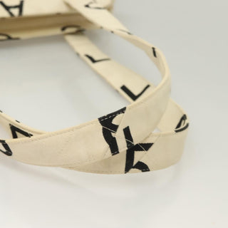 Chanel Vintage Coco Logo Zip Tote Quilted Printed Canvas