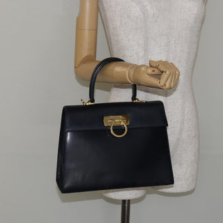 Salvatore Ferragamo Gancini Convertible Top Handle Bag Leather