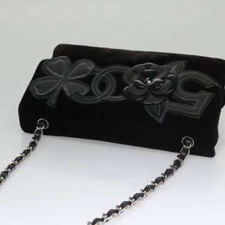 Chanel Camellia No.5 Chain Flap Bag Velvet