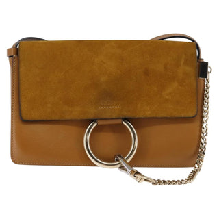 Chloe Faye Shoulder Bag Leather and Suede