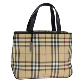 Burberry Nova Check Tote Canvas and Leather