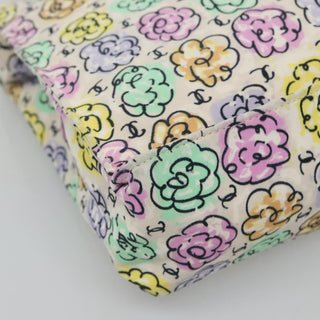 Chanel Vintage Camellia Tote Printed Nylon