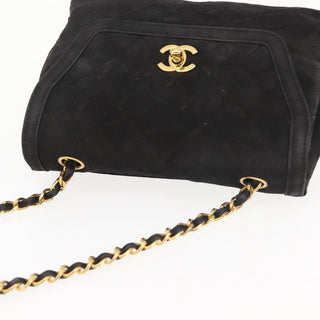 Chanel Vintage Clutch Pleated Leather