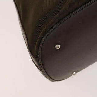 Gucci Vintage Bamboo Bucket Bag Nylon and Leather