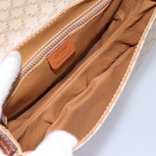 Celine Vintage Macadam Shoulder Bag Canvas and Leather