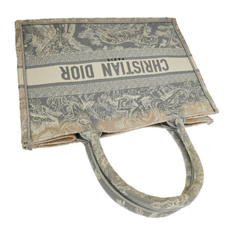 Christian Dior Book Tote Embroidered Canvas