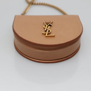 Saint Laurent Le K Chain Crossbody Bag Leather