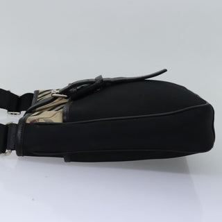 Burberry Front Pocket Flap Messenger Vintage Check Nylon and Nylon