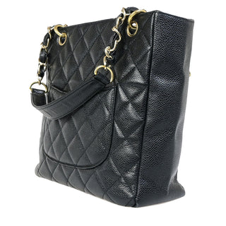 Chanel Petite Shopping Tote Quilted Calfskin
