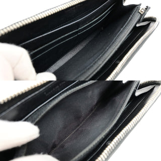 Chanel Brilliant Zip Around Wallet Quilted Patent