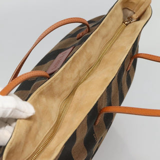 Fendi Pequin Roll Tote Canvas and Leather
