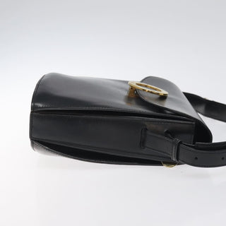 Celine Vintage Circle Logo Crossbody Bag Leather