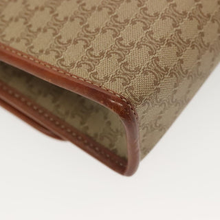 Celine Vintage Macadam Shoulder Bag Canvas and Leather