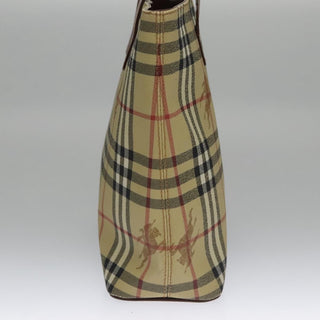 Burberry Top Handle Tote Haymarket Coated Canvas