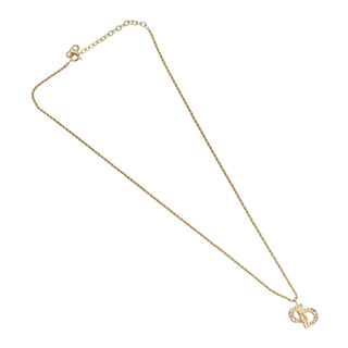 Christian Dior CD Pendant Necklace Gold-plated