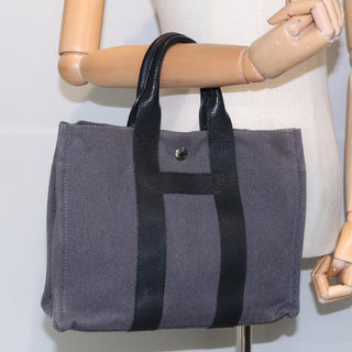 Hermes Sac Harnais Tote Toile and Leather