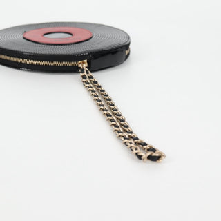 Chanel Record Wristlet Stitched Patent