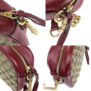 Gucci GG Marmont Shoulder Bag Diagonal Quilted GG Canvas with Leather