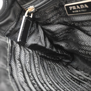 Prada Logo Flap Messenger Tessuto