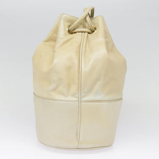 Chanel Vintage CC Drawstring Bucket Bag Lambskin