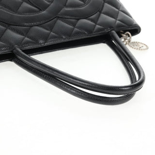 Chanel Medallion Tote Quilted Caviar