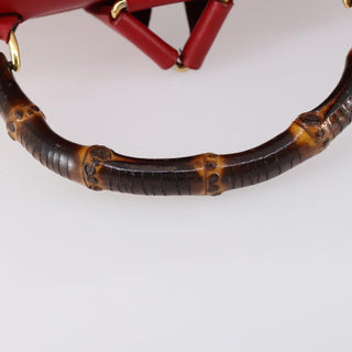 Gucci Vintage Bamboo Backpack Leather