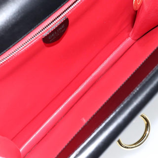 Celine Vintage Top Handle Bag Glazed Leather