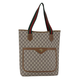 Gucci Vintage Web Strap Tote GG Coated Canvas
