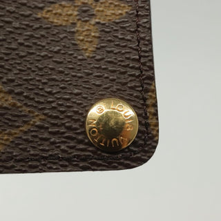 Louis Vuitton Porte Cartes Pression Card Case Monogram Canvas