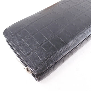 Saint Laurent Classic Zip Around Organizer Wallet Leather