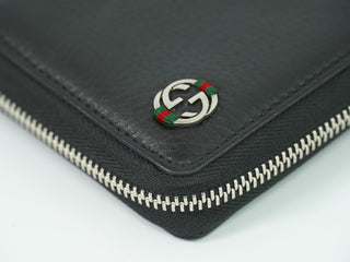 Gucci Interlocking G Zip Around Wallet Leather