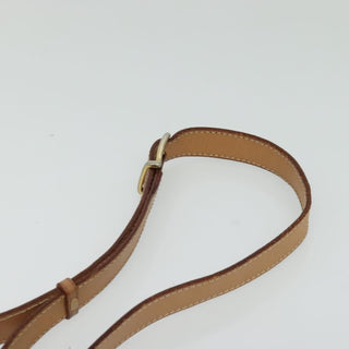 Celine Vintage Macadam Circle Logo Shoulder Bag Canvas and Leather