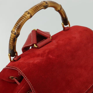 Gucci Bamboo Tassel Backpack Suede
