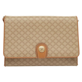 Celine Vintage Macadam Shoulder Bag Canvas