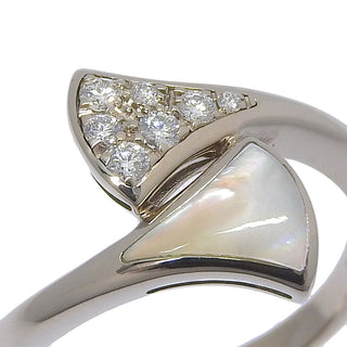 Bvlgari Divas' Dream Ring 18K White Gold with Mother of Pearl and Diamonds