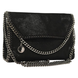 Stella McCartney Falabella Fold Over Flap Crossbody Bag Suede