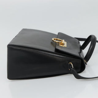 Salvatore Ferragamo Gancini Convertible Top Handle Bag Leather