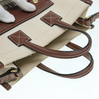 Burberry Freya Shopping Tote Canvas with Leather