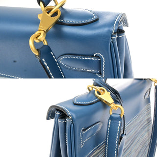 Hermes Kelly Handbag Vibrato and Chamonix