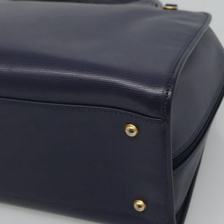 Celine Circle Logo Handbag Leather