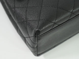 Chanel Coco Top Handle Bag Quilted Caviar