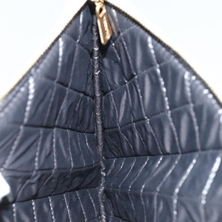 Chanel Pearl O Case Clutch Quilted Lambskin and Calfskin