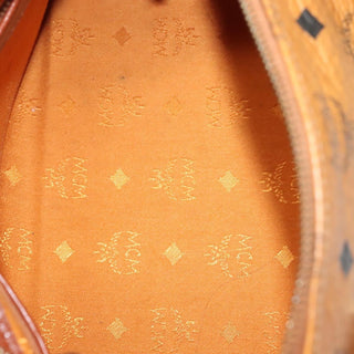 MCM Visetos Handbag Canvas and Leather