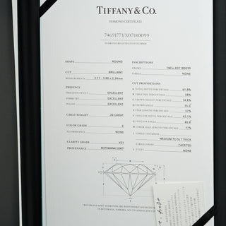 Tiffany & Co. Harmony Solitaire Ring Platinum with RBC Diamond I/VS1