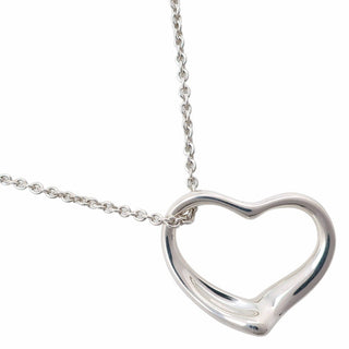 Tiffany & Co. Elsa Peretti Open Heart Pendant Necklace Sterling Silver