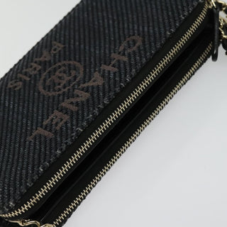 Chanel Deauville Chain wallet Raffia