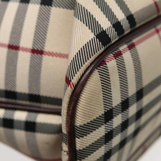 Burberry Nova Check Tote Canvas and Leather
