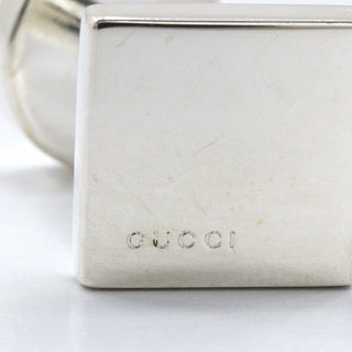 Gucci Logo square cuffs Silver 925