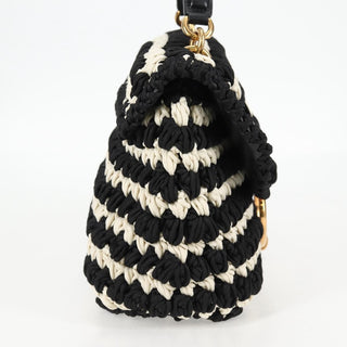 Salvatore Ferragamo Margot Satchel Braided Fabric