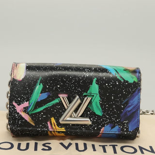 Louis Vuitton Twist Chain Wallet Limited Edition Printed Leather
